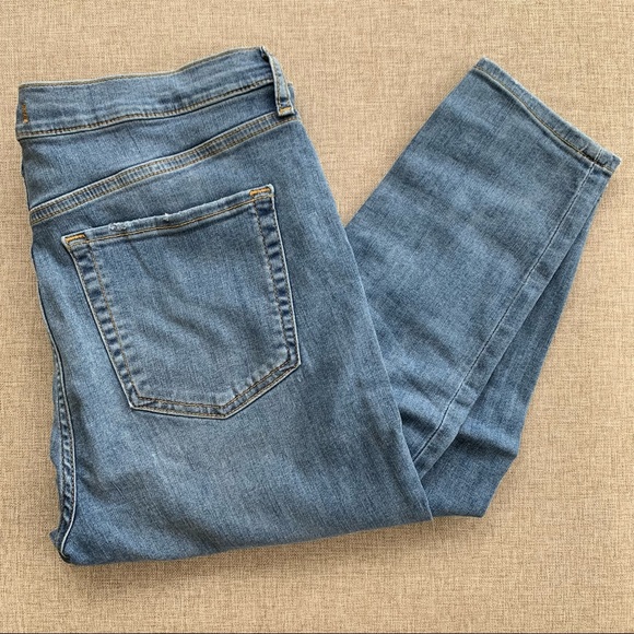 Free People Denim - Free People Knee Slit Skinny Jeans